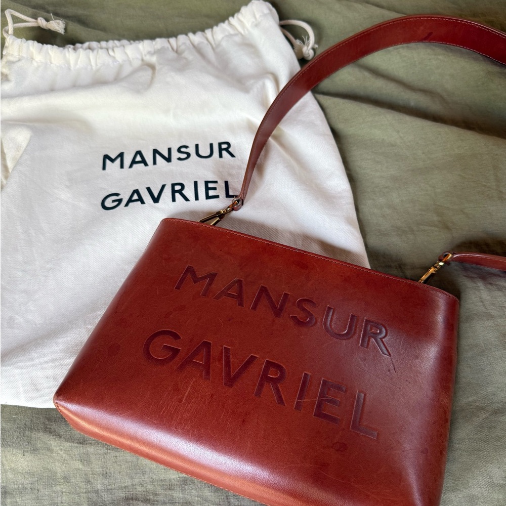 Mansur Gavriel Logo Shoulder Bag RARE